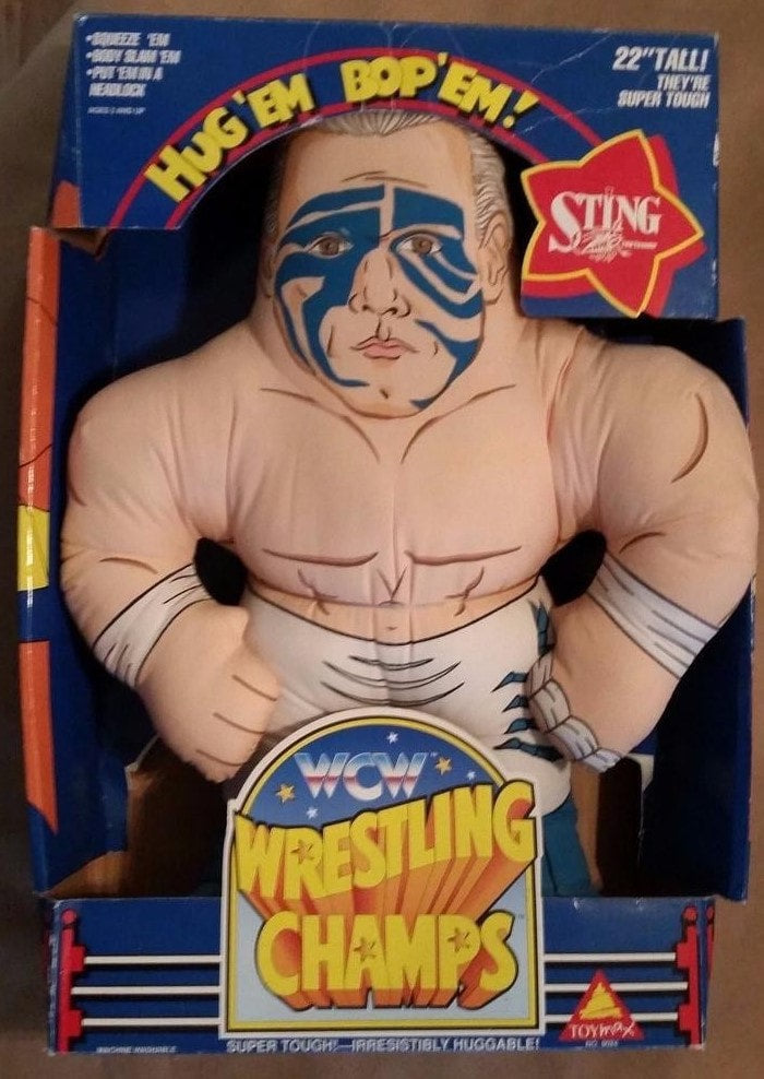 WCW Toy Max Wrestling Champs Sting Action & Toy Figures PWcatalog
