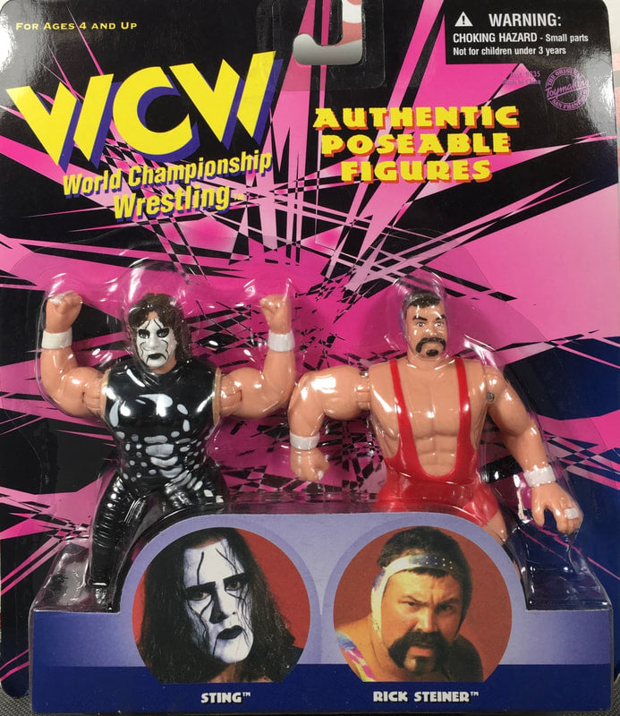 WCW OSFTM 4.5" Articulated 2-Packs Sting & Rick Steiner Action & Toy Figures PWcatalog