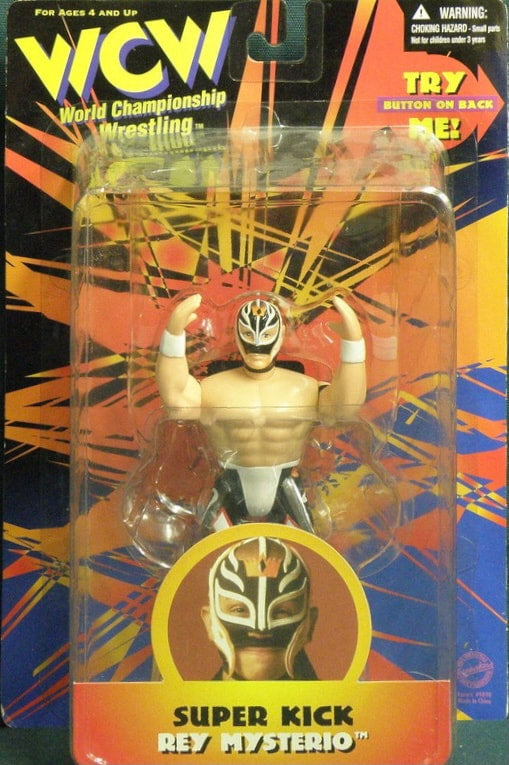 WCW OSFTM 6.5" Articulated WCW Singles "Super Kick" Rey Mysterio Action & Toy Figures PWcatalog