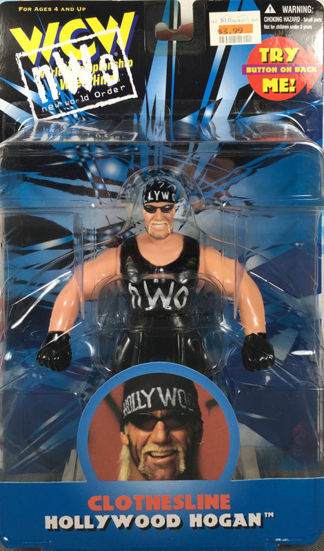 WCW OSFTM 6.5" Articulated WCW/nWo Singles "Clothesline" Hollywood Hogan Action & Toy Figures PWcatalog