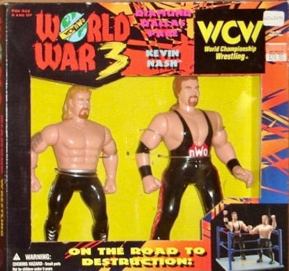 WCW OSFTM 6.5" Articulated 2-Packs WCW/nWo World War 3: Diamond Dallas Page vs. Kevin Nash Action & Toy Figures PWcatalog