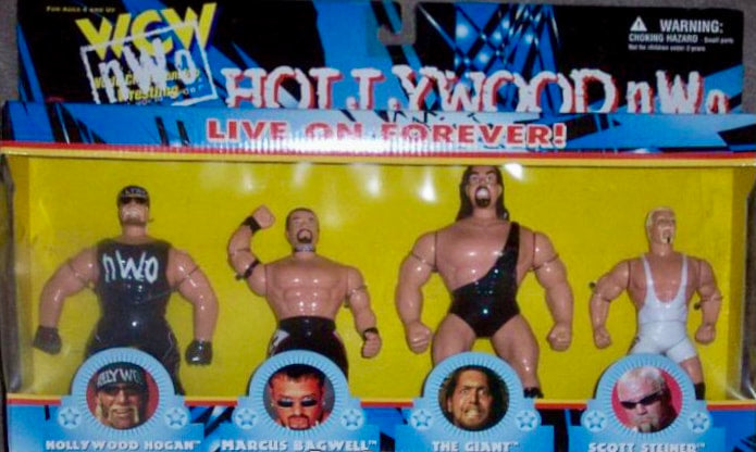 WCW OSFTM 6.5" Articulated Multipacks nWo Hollywood: Hollywood Hogan, Marcus Bagwell, The Giant & Scott Steiner Action & Toy Figures PWcatalog