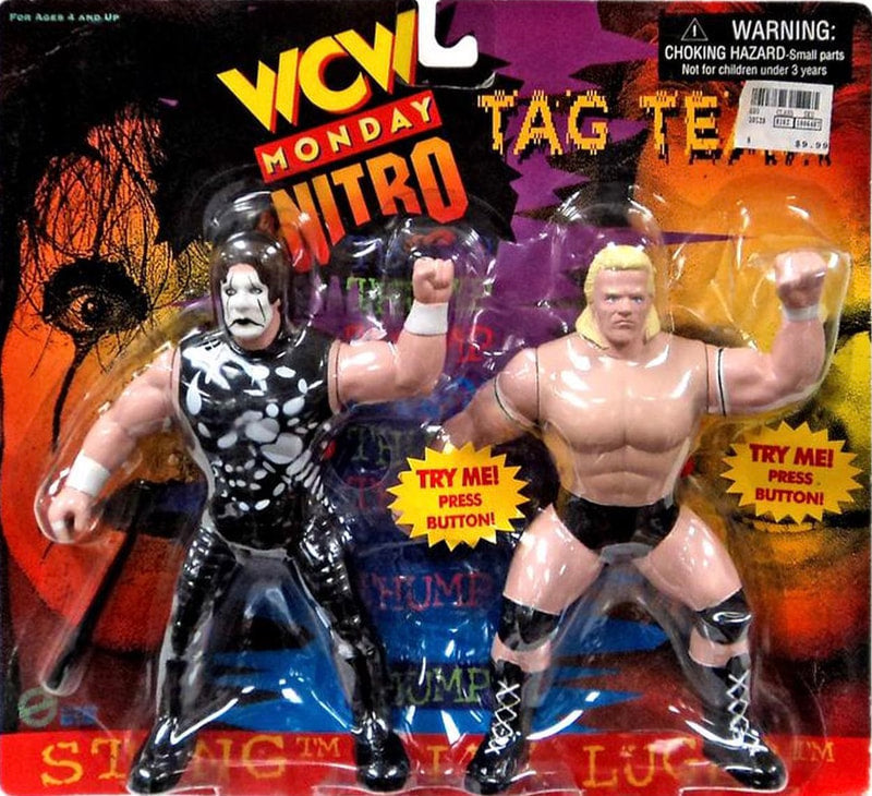 WCW OSFTM Vibrating Tag Teams Sting & Lex Luger Action & Toy Figures PWcatalog