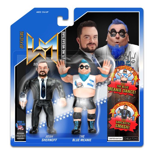 Chella Toys Wrestling Megastars 1 Mind of the Meanie: Josh Shernoff & Blue Meanie Action & Toy Figures Pwcatalog