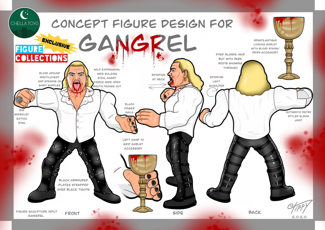 Chella Toys Wrestling Megastars 2 Gangrel Action & Toy Figures Pwcatalog
