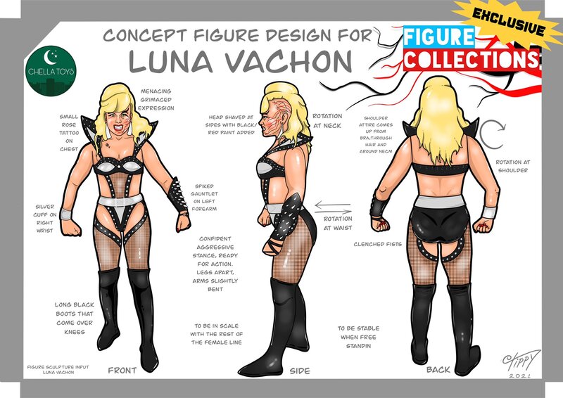 Chella Toys Wrestling Megastars 2 Luna Vachon Action & Toy Figures Pwcatalog
