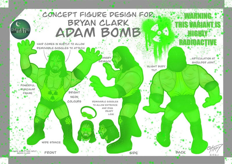 Chella Toys Wrestling Megastars 2 Limited Edition Adam Bomb Action & Toy Figures Pwcatalog