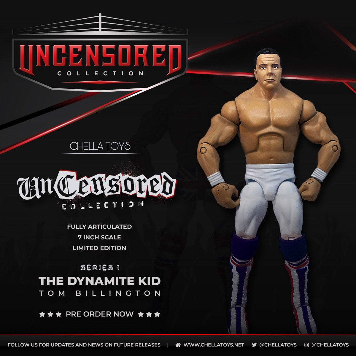 Chella Toys Uncensored Collection 1 The Dynamite Kid: Tom Billington Action & Toy Figures Pwcatalog