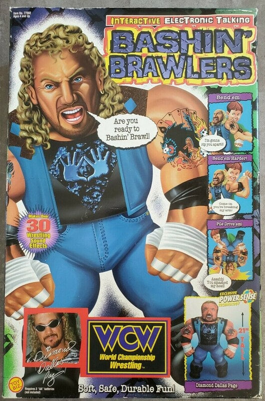 WCW Toy Biz Bashin' Brawlers 1 Diamond Dallas Page Action & Toy Figures PWcatalog