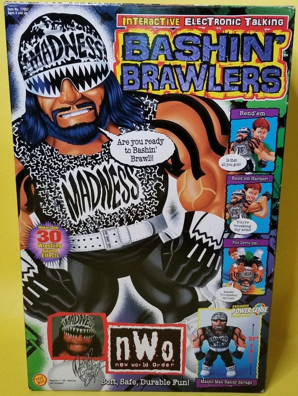 WCW Toy Biz Bashin' Brawlers 1 "Macho Man" Randy Savage Action & Toy Figures PWcatalog