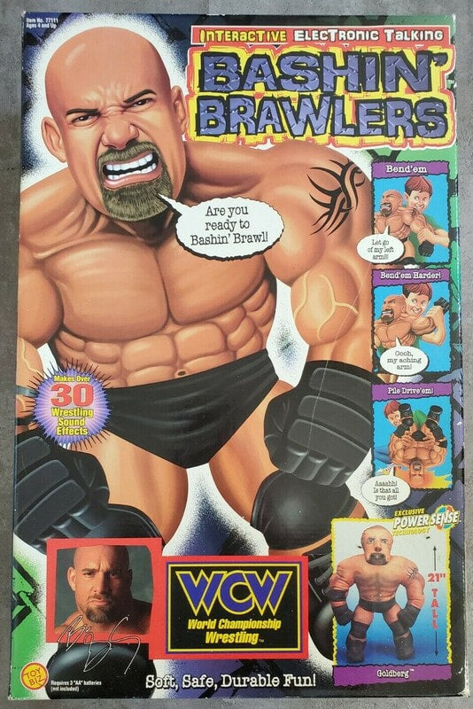 WCW Toy Biz Bashin' Brawlers 2 Goldberg Action & Toy Figures PWcatalog