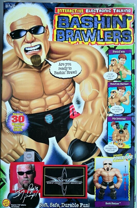 WCW Toy Biz Bashin' Brawlers 3 Scott Steiner Action & Toy Figures PWcatalog