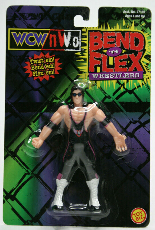 WCW Toy Biz Bend 'N' Flex Bret Hart Action & Toy Figures PWcatalog