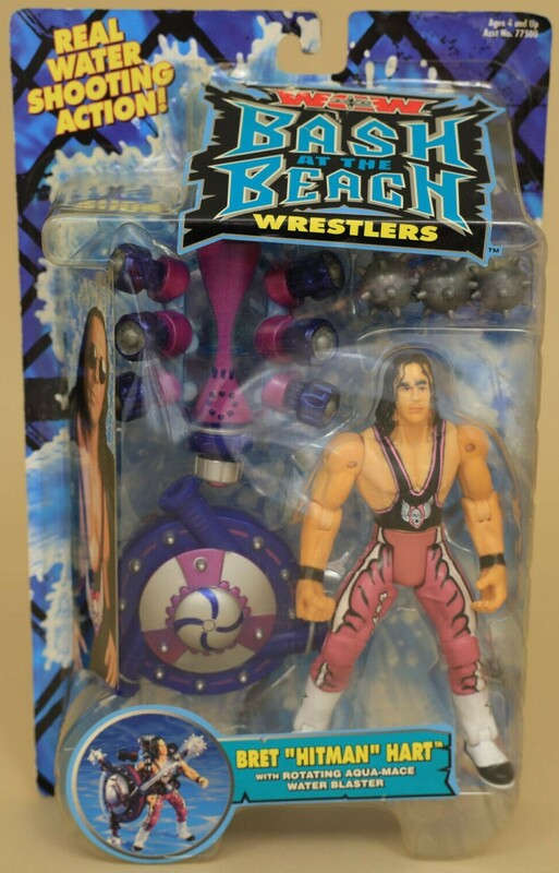 WCW Toy Biz Bash at the Beach Bret "Hitman" Hart Action & Toy Figures PWcatalog
