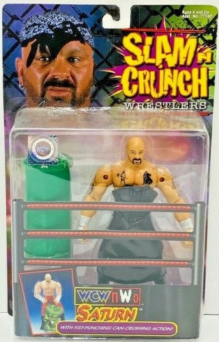 WCW Toy Biz Slam 'N' Crunch Saturn Action & Toy Figures PWcatalog