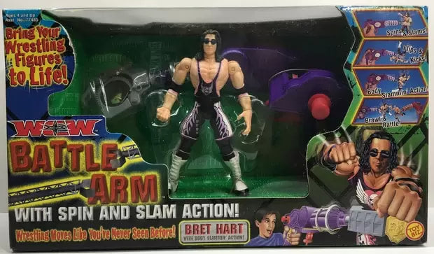 WCW Toy Biz Battle Arm Bret Hart Action & Toy Figures PWcatalog