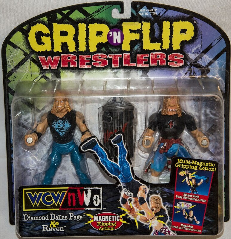 WCW Toy Biz Grip 'N' Flip 1 Diamond Dallas Page & Raven Action & Toy Figures PWcatalog