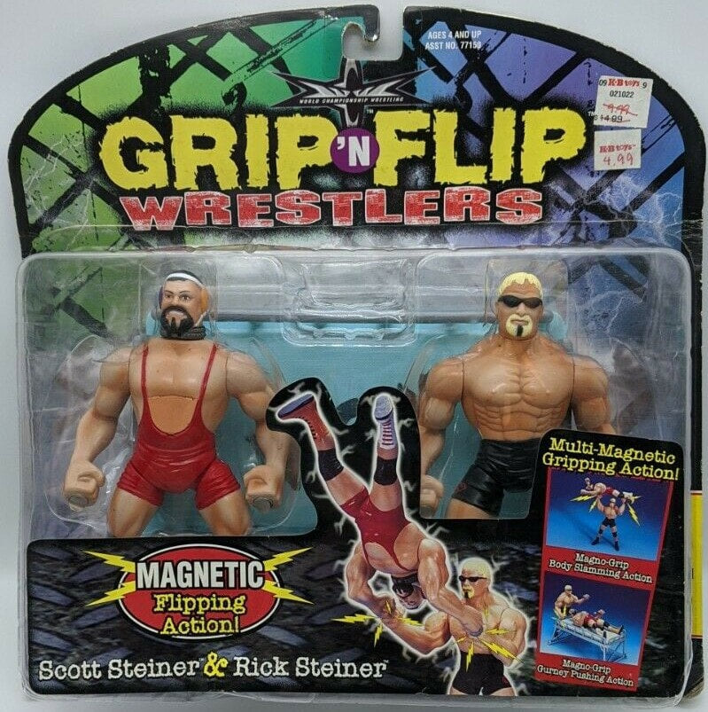 WCW Toy Biz Grip 'N' Flip 2 Rick Steiner & Scott Steiner Action & Toy Figures PWcatalog