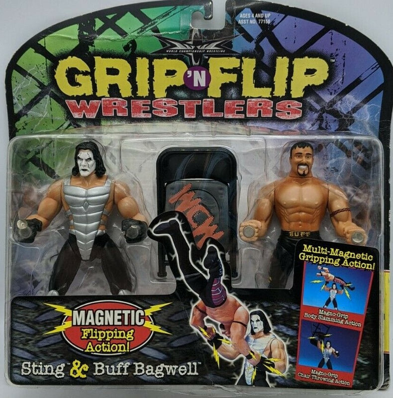 WCW Toy Biz Grip 'N' Flip 2 Sting & Buff Bagwell Action & Toy Figures PWcatalog