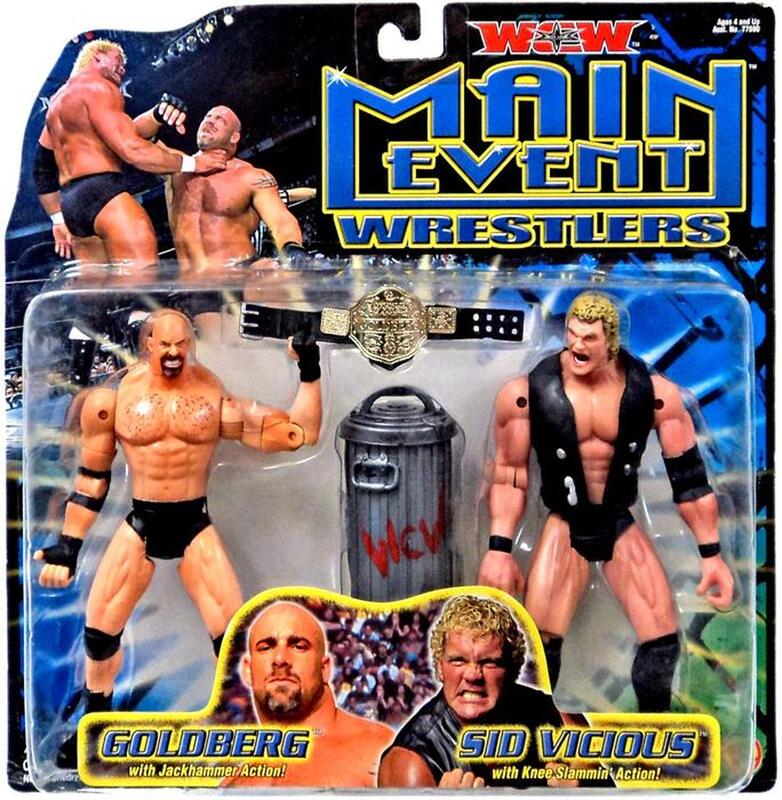 WCW Toy Biz Main Event Wrestlers Goldberg & Sid Vicious Action & Toy Figures PWcatalog