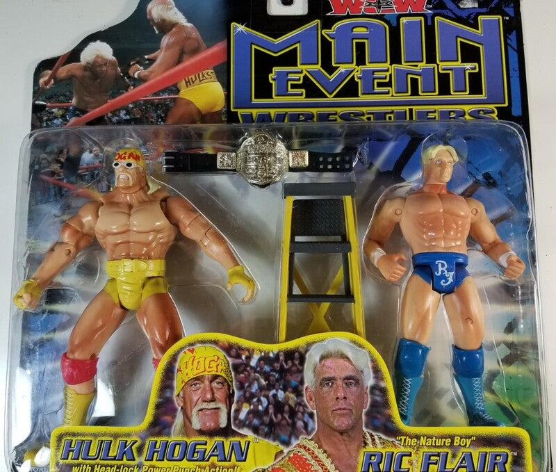 WCW Toy Biz Main Event Wrestlers Hulk Hogan & Ric Flair Action & Toy Figures PWcatalog