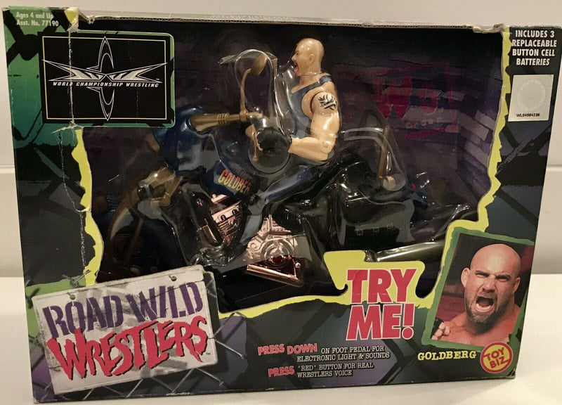 WCW Toy Biz Road Wild Wrestlers Goldberg Action & Toy Figures PWcatalog