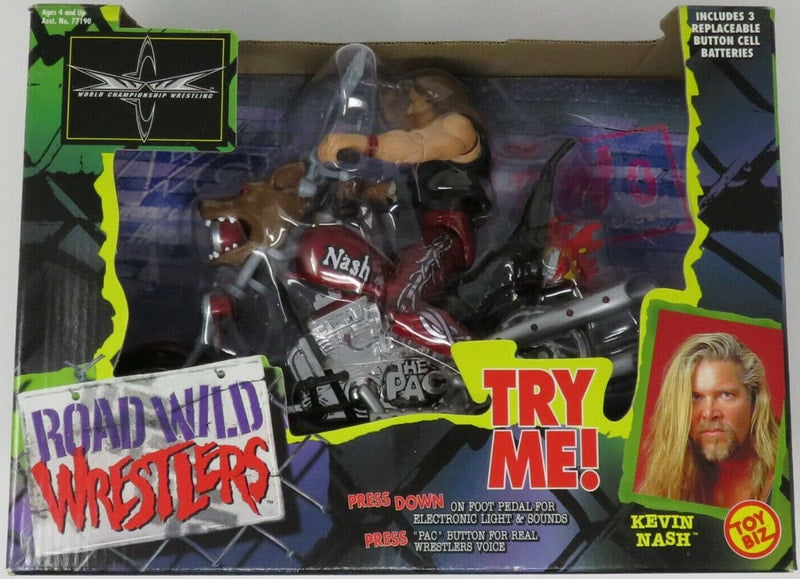 WCW Toy Biz Road Wild Wrestlers Kevin Nash Action & Toy Figures PWcatalog