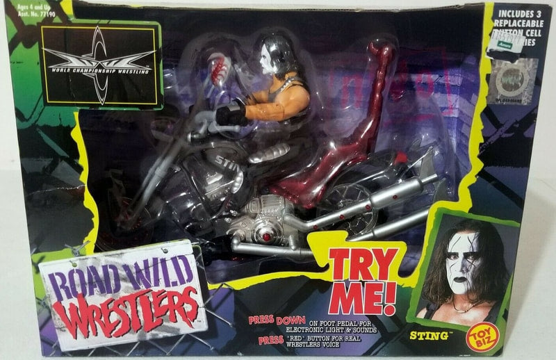 WCW Toy Biz Road Wild Wrestlers Sting Action & Toy Figures PWcatalog