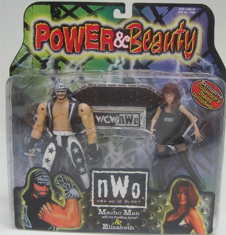 WCW Toy Biz WCW/nWo Power & Beauty: Macho Man & Elizabeth Action & Toy Figures PWcatalog