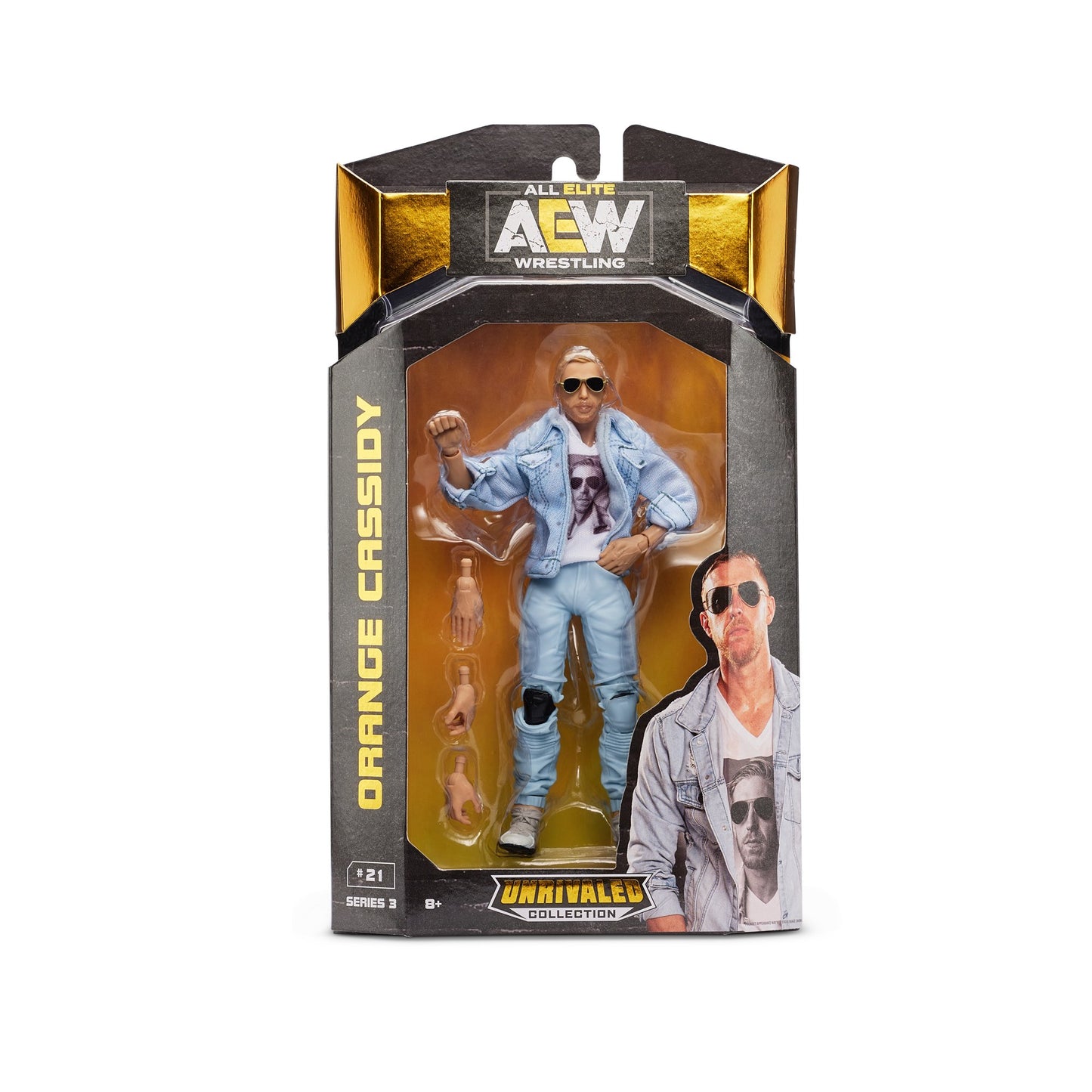 AEW Jazwares Unrivaled Collection 3 #21 Orange Cassidy Action & Toy Figures PWcatalog