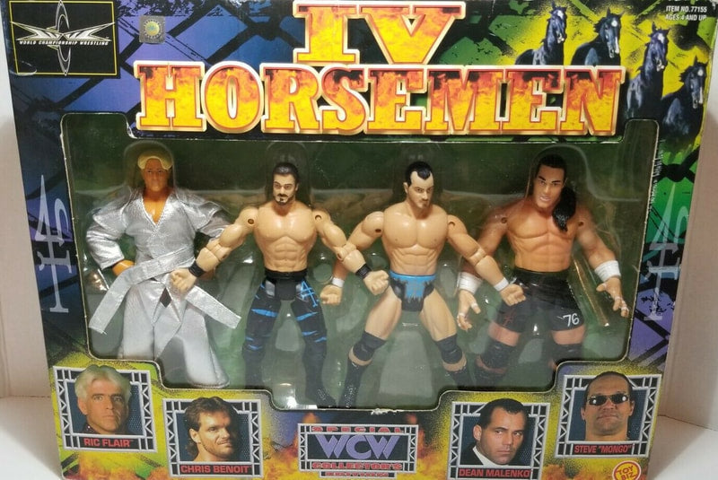WCW Toy Biz IV Horsemen: Ric Flair, Chris Benoit, Dean Malenko & Steve McMichael Action & Toy Figures PWcatalog