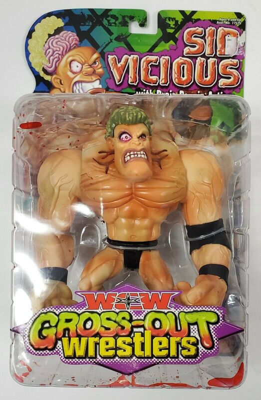 WCW Toy Biz Gross-Out Wrestlers Sid Vicious Action & Toy Figures PWcatalog