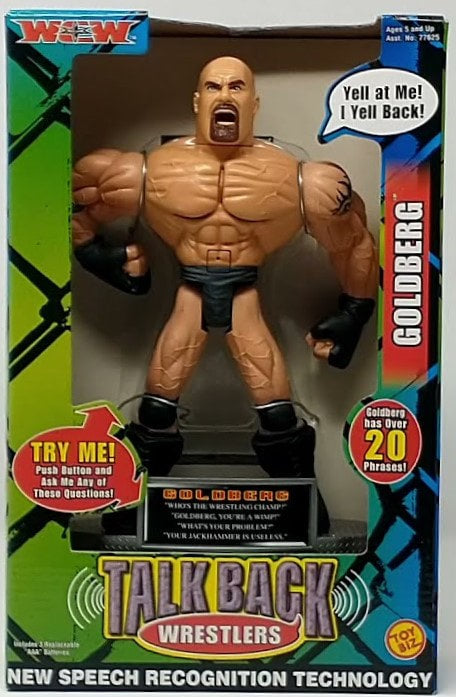 WCW Toy Biz Talk Back Wrestlers Goldberg Action & Toy Figures PWcatalog