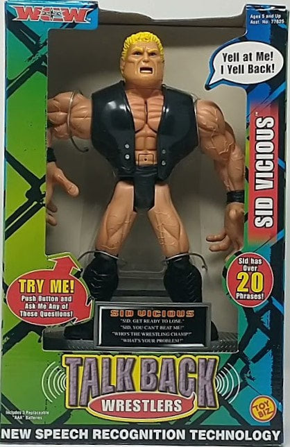 WCW Toy Biz Talk Back Wrestlers Sid Vicious Action & Toy Figures PWcatalog