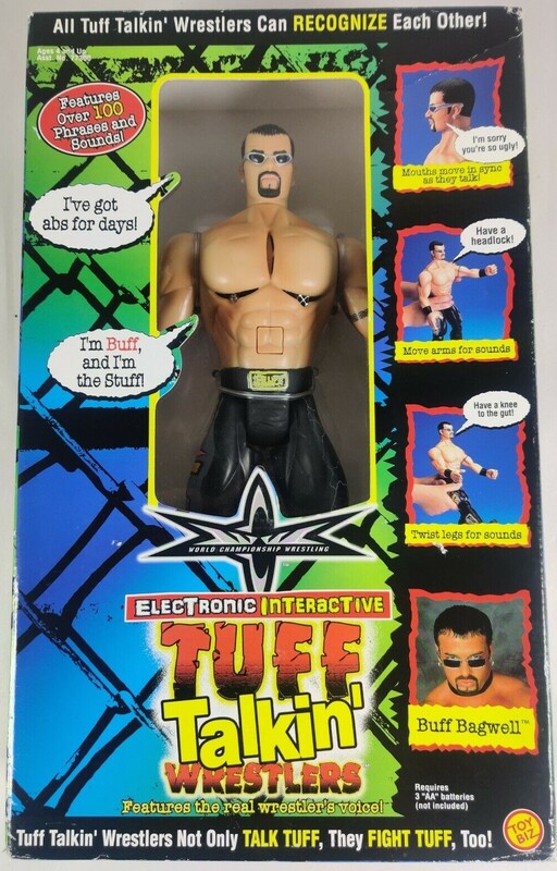 WCW Toy Biz Tuff Talkin' Wrestlers Buff Bagwell Action & Toy Figures PWcatalog
