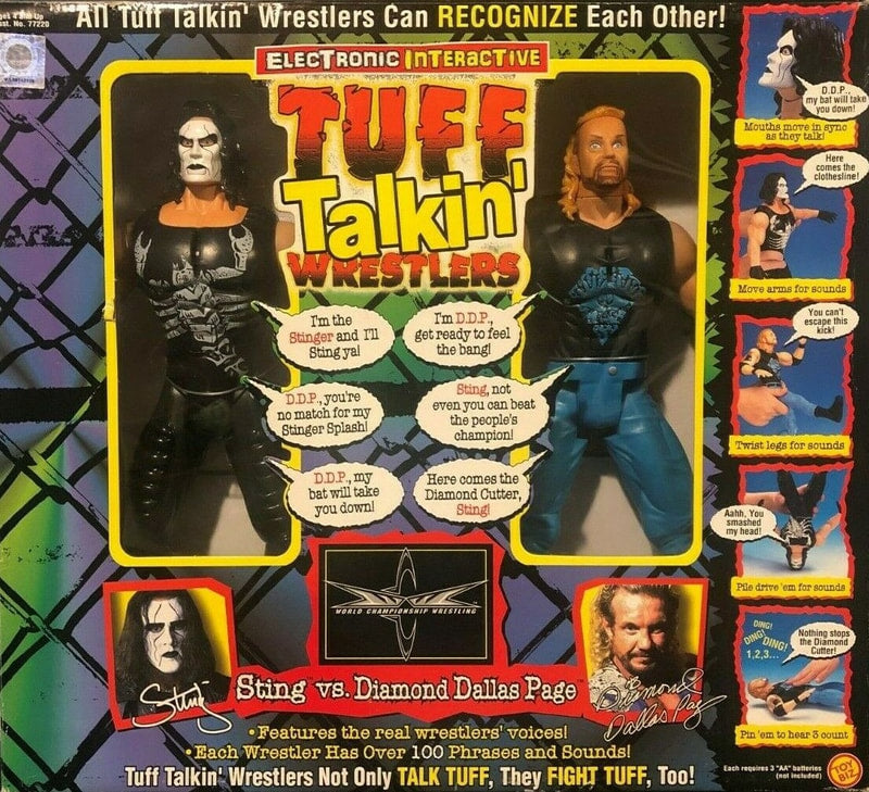 WCW Toy Biz Tuff Talkin' Wrestlers Sting vs. Diamond Dallas Page Action & Toy Figures PWcatalog