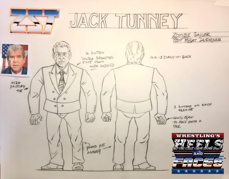 Zombie Sailor's Toys Wrestling's Heels & Faces 3 Jack Tunney Action & Toy Figures PWcatalog