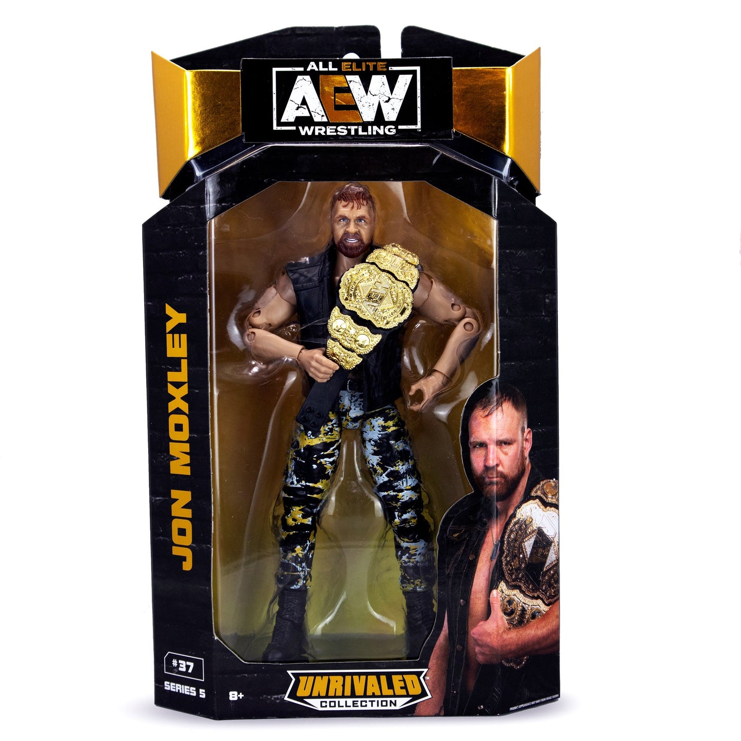 AEW Jazwares Unrivaled Collection 5 #37 Jon Moxley Action & Toy Figures PWcatalog