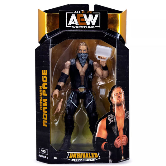 AEW Jazwares Unrivaled Collection 5 #40 "Hangman" Adam Page Action & Toy Figures PWcatalog