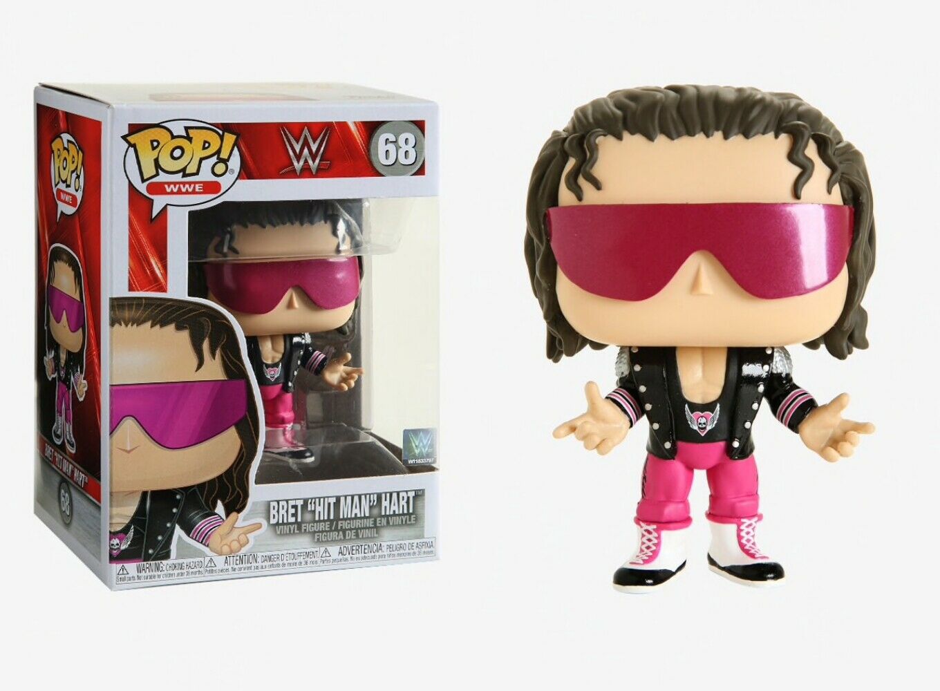 WWE Funko POP! Vinyls 68 Bret "Hit Man" Hart Action & Toy Figures PWcatalog