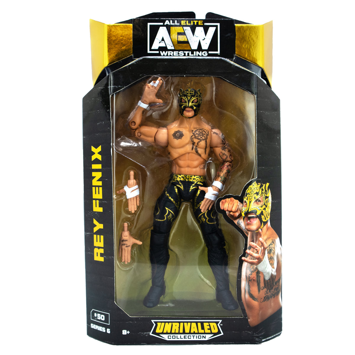 AEW Jazwares Unrivaled Collection 6 #50 Rey Fenix Action & Toy Figures PWcatalog