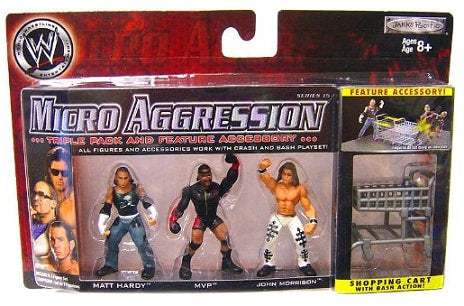 WWE Jakks Pacific Micro Aggression 15 Matt Hardy, MVP & John Morrison Action & Toy Figures PWcatalog