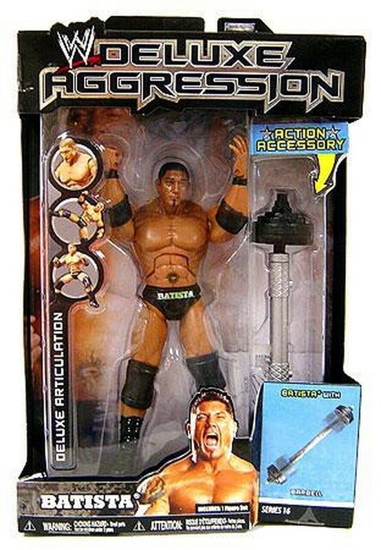 WWE Jakks Pacific Deluxe Aggression 16 Batista Action & Toy Figures PWcatalog