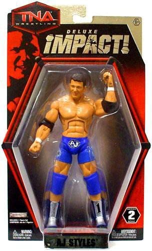 TNA/Impact Wrestling Jakks Pacific Deluxe Impact! 2 AJ Styles Action & Toy Figures PWcatalog