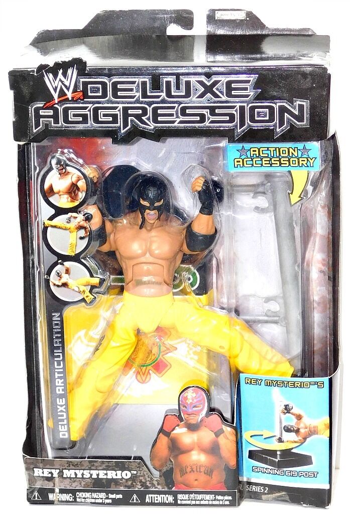 WWE Jakks Pacific Deluxe Aggression 2 Rey Mysterio Action & Toy Figures PWcatalog