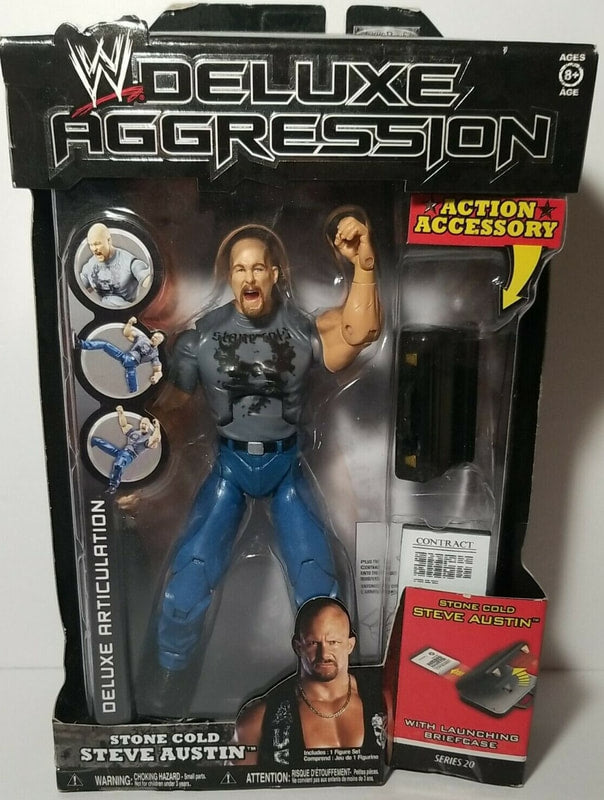 WWE Jakks Pacific Deluxe Aggression 20 Stone Cold Steve Austin Action & Toy Figures PWcatalog