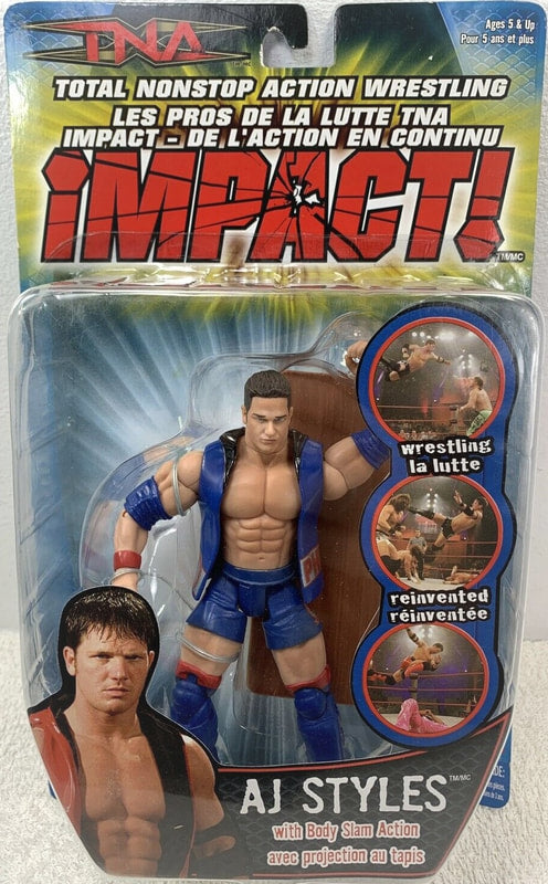 TNA/Impact Wrestling Marvel Toys TNA Wrestling Impact! 3 AJ Styles Action & Toy Figures PWcatalog