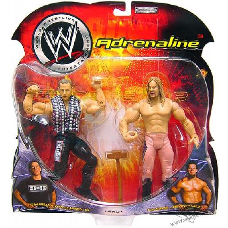 WWE Jakks Pacific Adrenaline 3 Shawn Michaels & Chris Jericho Action & Toy Figures PWcatalog