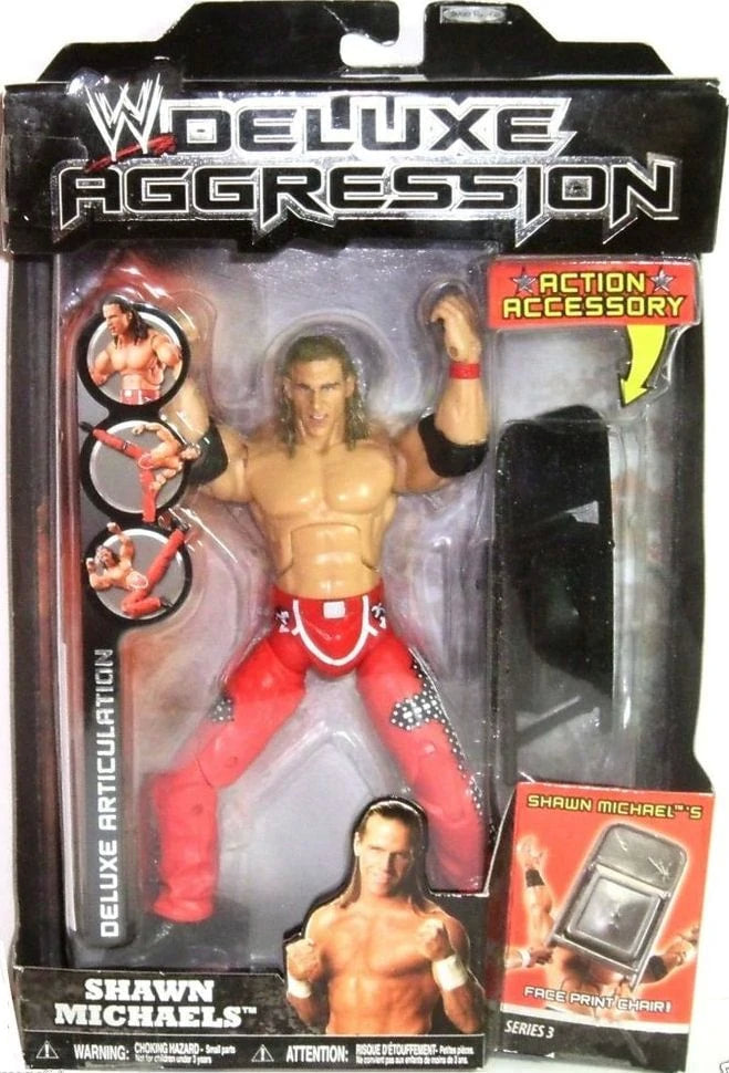 WWE Jakks Pacific Deluxe Aggression 3 Shawn Michaels Action & Toy Figures PWcatalog