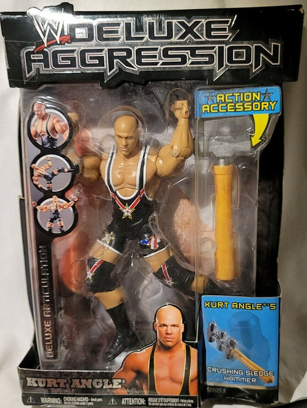 WWE Jakks Pacific Deluxe Aggression 3 Kurt Angle Action & Toy Figures PWcatalog